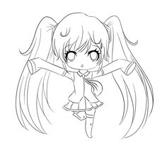 236x236 Chibi Anime Girl Coloring Pages To Print Coloring Sheets