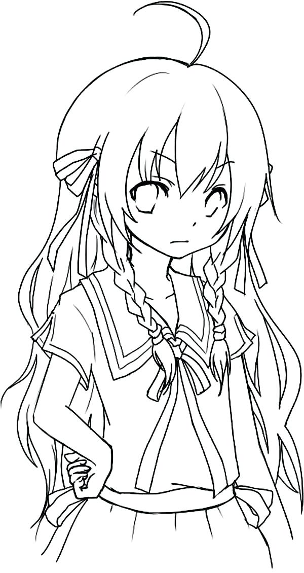 600x1130 Chibi Coloring Page Cute Printable Sheets Cute Anime Chibi