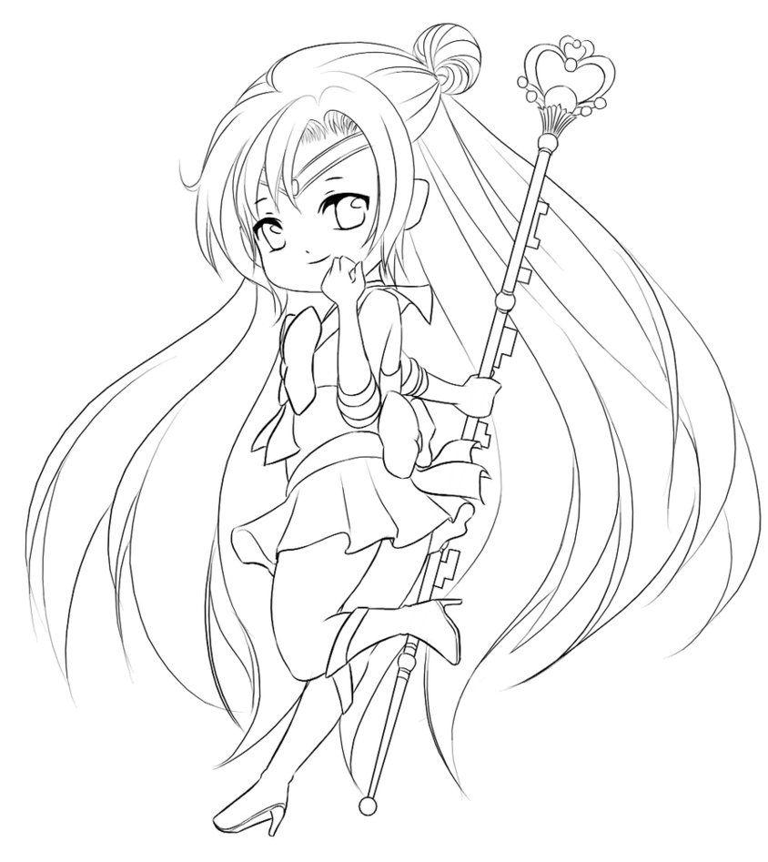 844x947 Free Chibi Coloring Pages For Kids Anime Chibi