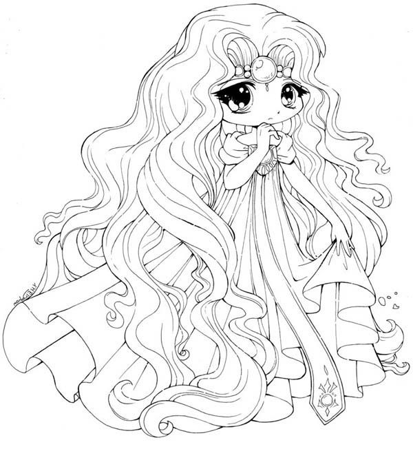 600x668 Anime Chibi Coloring Pages