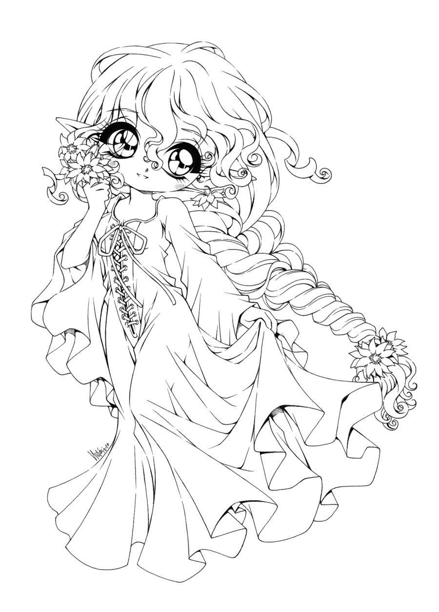 900x1254 Best Of Cute Anime Chibi Coloring Pages For Kids Womanmate Free