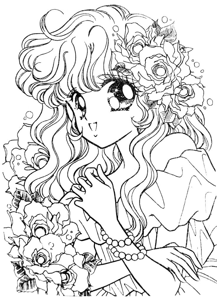 736x1006 Coloring Shoujo Coloring Coloring Books, Adult