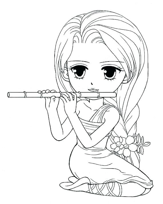 570x713 Cute Anime Coloring Pages Cute Girl Coloring Pages Stamp Pretty