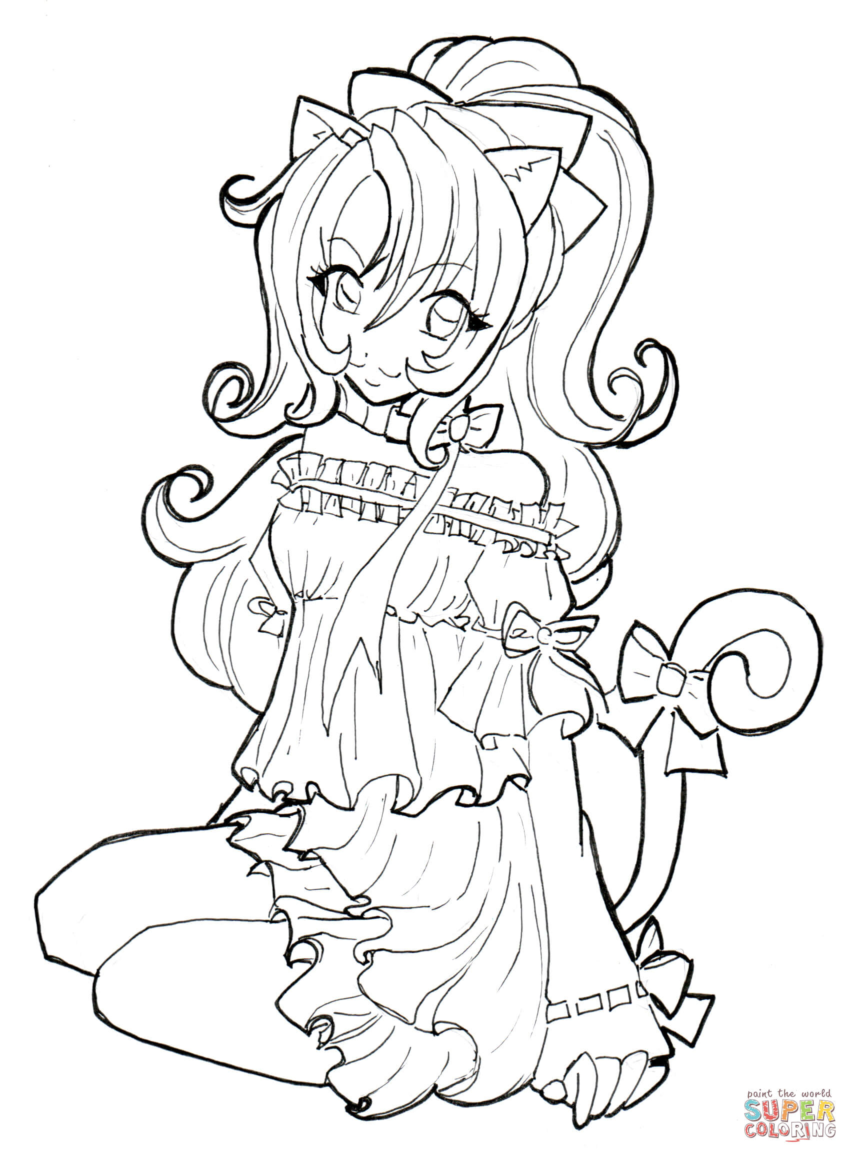 1696x2305 Anime Coloring Page Printable Coloring Pages