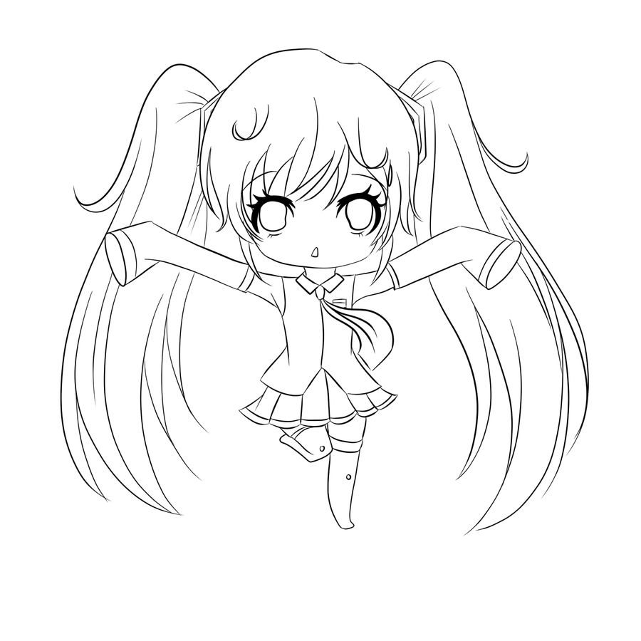900x900 Chibi Coloring Pages