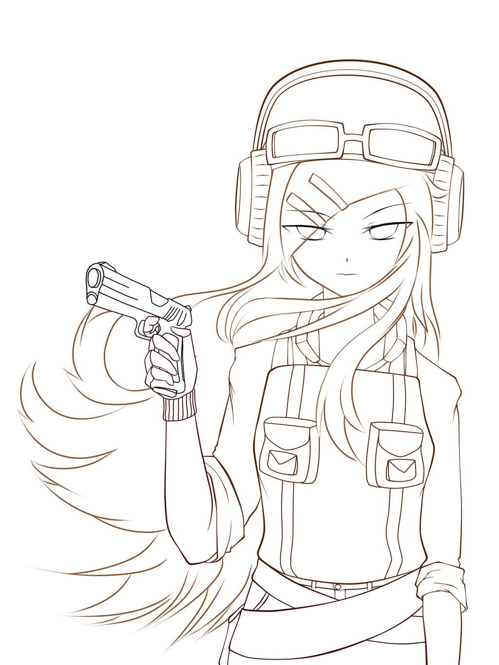 Anime Couple Coloring Pages
