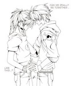 249x300 Anime Couple Coloring Pages