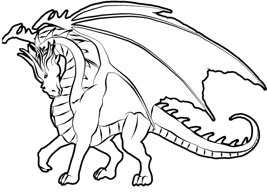900x653 Best Free Printable Coloring Pages Realistic Dragons Free