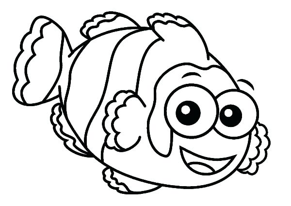 600x425 Eyes Coloring Pages Clown Fish With Big Eyes Coloring Pages Anime