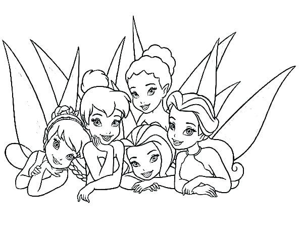 600x447 Detailed Fairy Coloring Pages Free Fairy Coloring Pages Anime