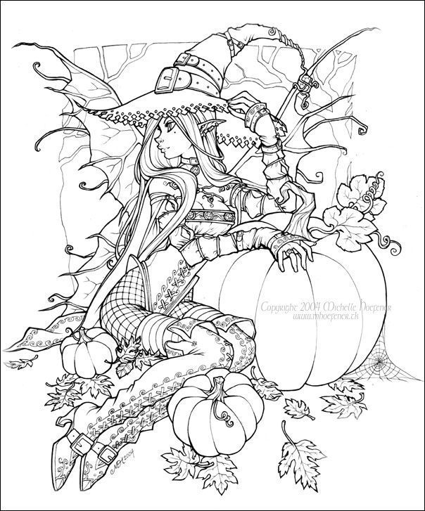 604x727 Anime Fairy Coloring Pages