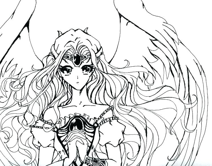 743x583 Anime Fairy Coloring Pages Anime Coloring Pages For Adults