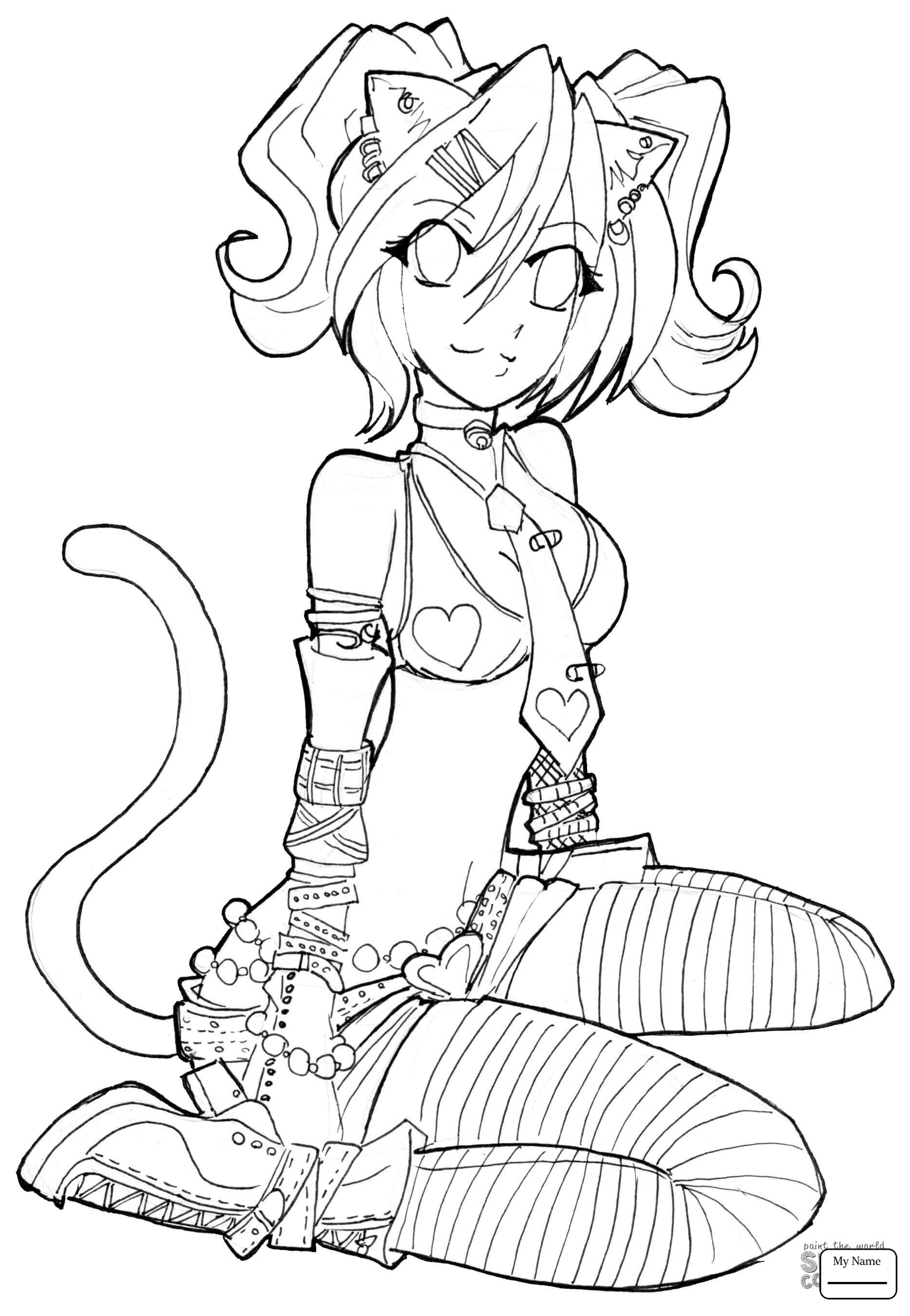 1877x2714 Anime Devil Girl Coloring Pages Download Coloring For Kids 2018