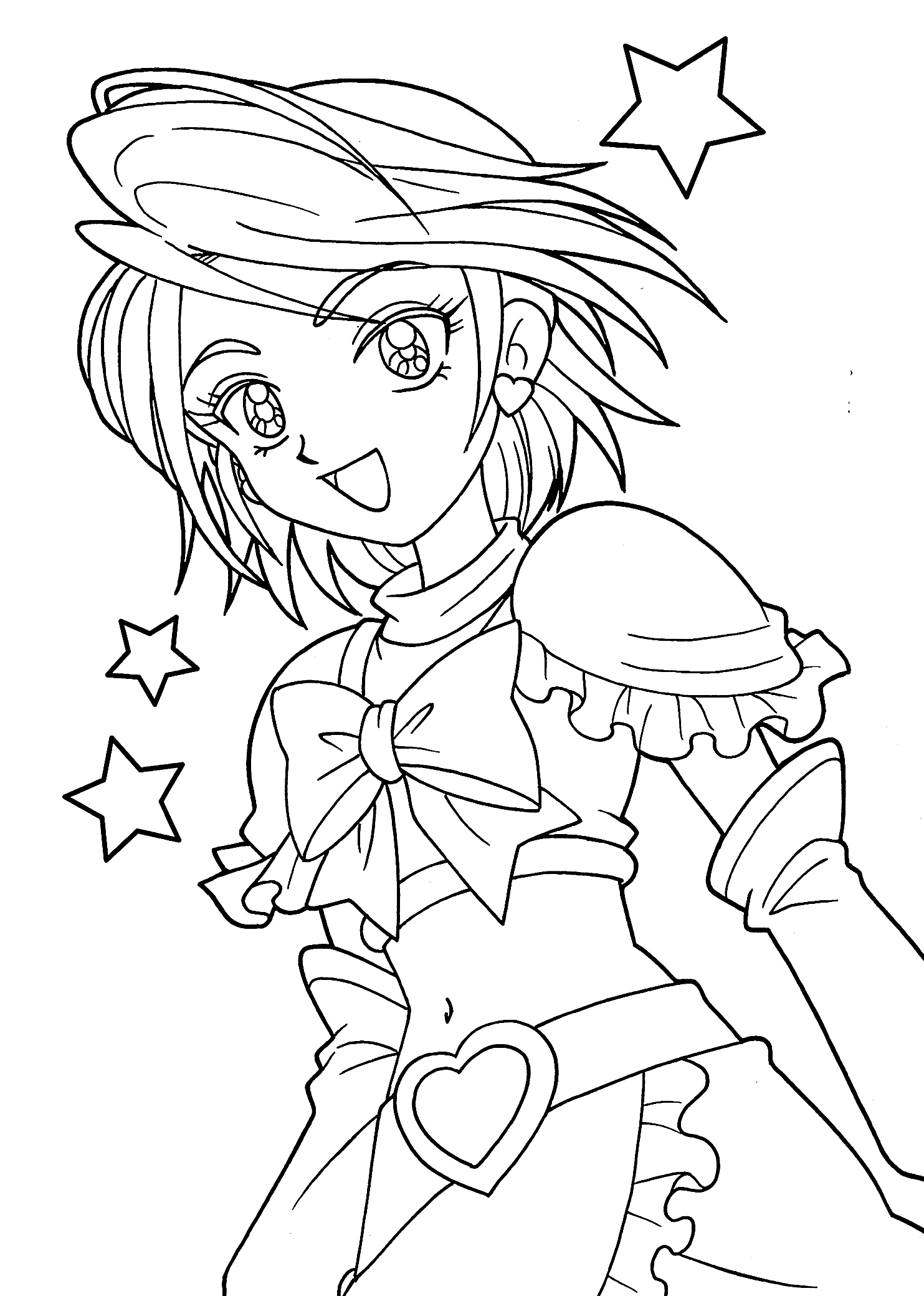 1483x2079 Printable Coloring Pages For Girls Awesome 13 Best Of Anime Girl
