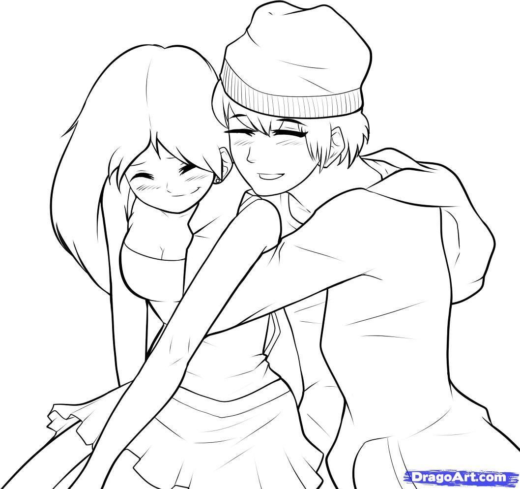 1058x994 Anime Kissing Coloring Pages Coloring Sheets