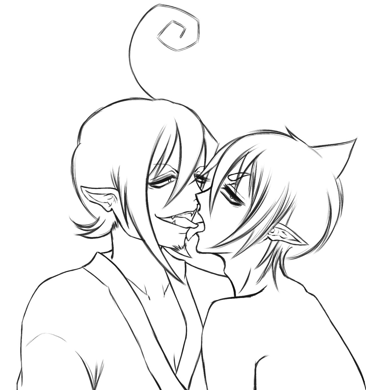 1280x1365 Anime Kissing Coloring Pages Color Bros