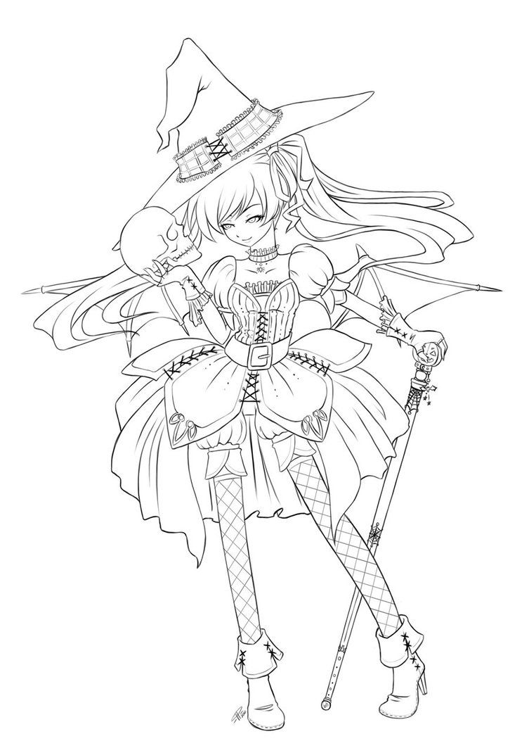 753x1060 Halloween Queen Lineart By Angelnablackrobe