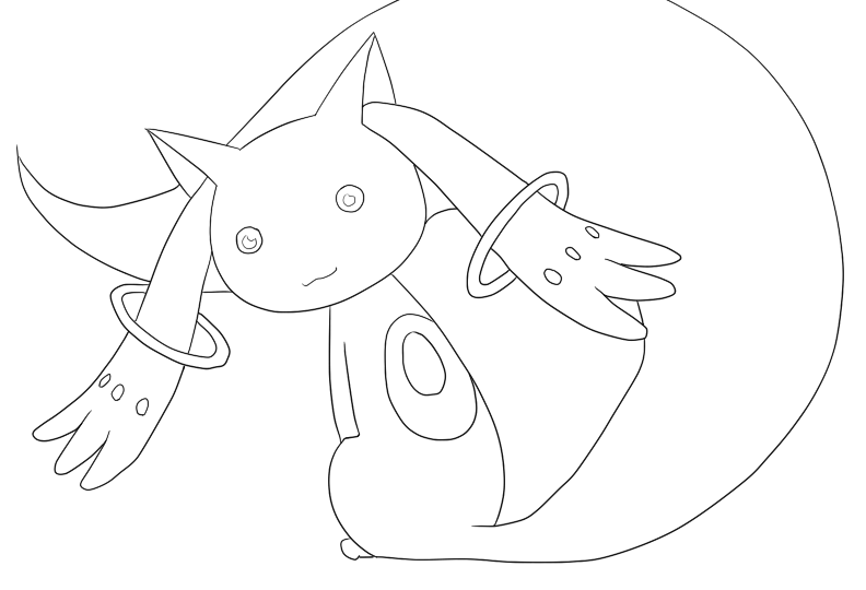 792x540 Anime Coloring Page 11
