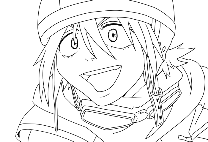 700x478 Anime Coloring Page 6