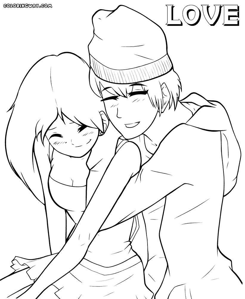 822x1000 Anime Love Coloring Pages Coloring Sheets