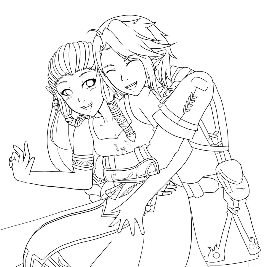 900x900 Anime Zelda Colouring Pages, Anime Love Coloring Pages