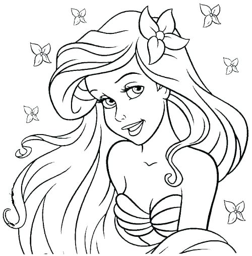500x506 Little Mermaid Color Pages Coloring Pages Mermaid Melody Kids