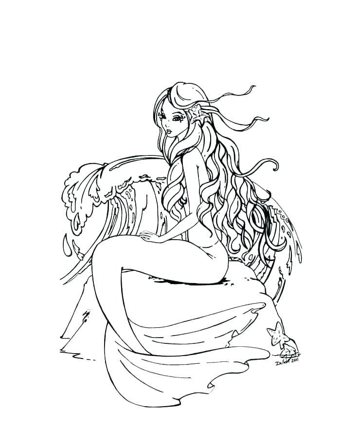 736x891 Mermaid Coloring Pages Anime Mermaid Coloring Pages Mermaid Melody