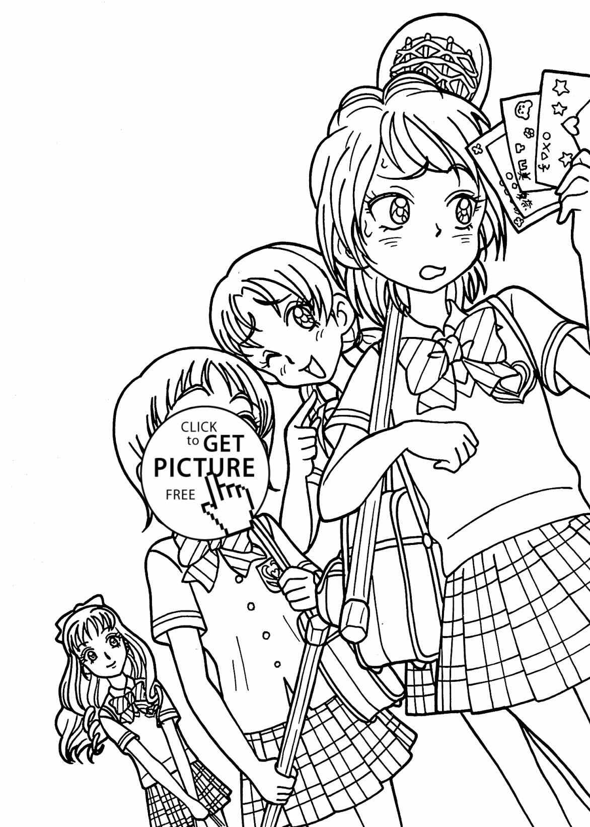 1172x1642 Anime Mermaid Coloring Pages