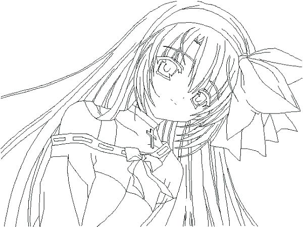 600x450 Anime Girl Neko Coloring Pages Printable Coloring Anime Printable