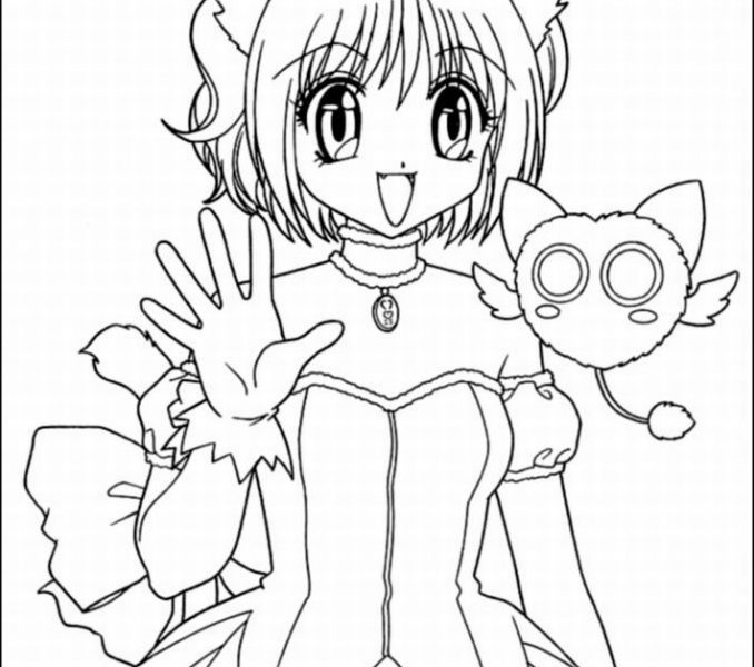 678x600 Anime Coloring Sheets Cat Girl Anime Coloring Pages Coloringstar