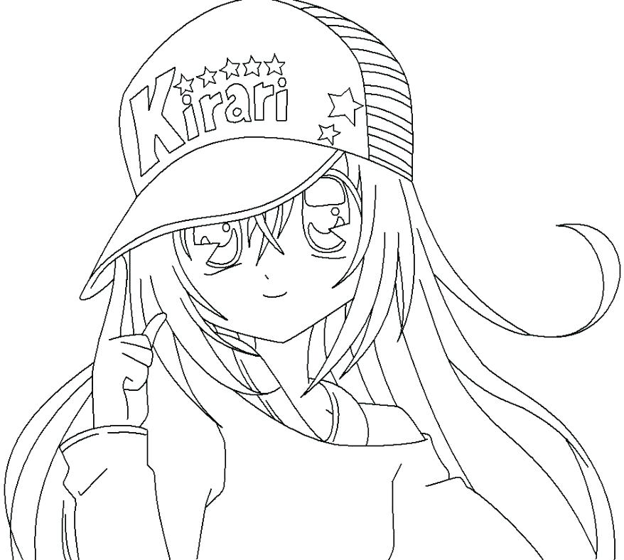 878x788 Anime Girl Coloring Page Emo Girl Coloring Pages Coloring Girl