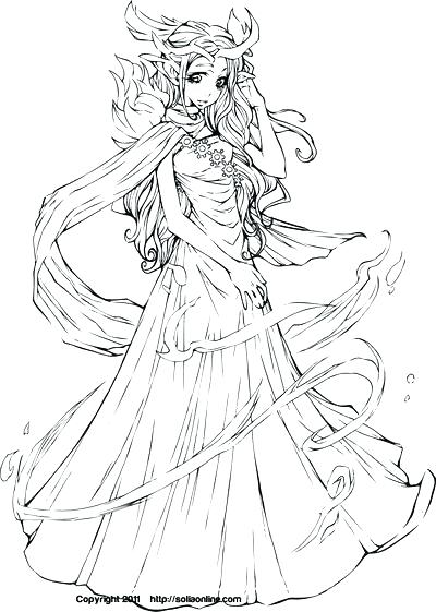 400x561 Anime Princess Coloring Pages Anime Princess Coloring Pages