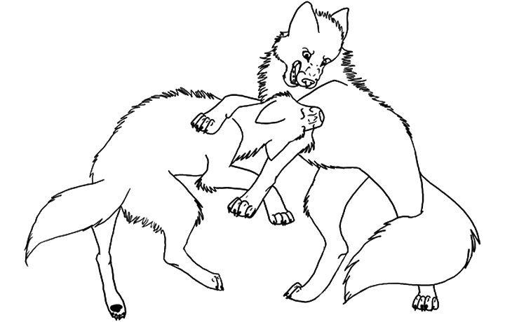 720x460 Anime Wolf Coloring Pages