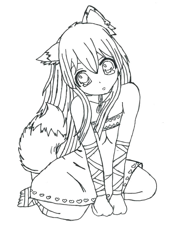 687x945 Boy And Girl Coloring Page Medium Size Of Anime Manga Drawing