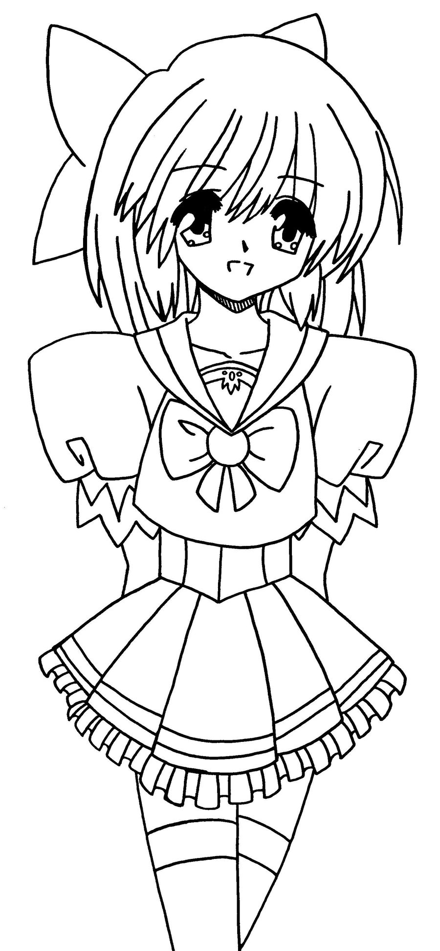900x1942 Anime School Girl By Hope30789