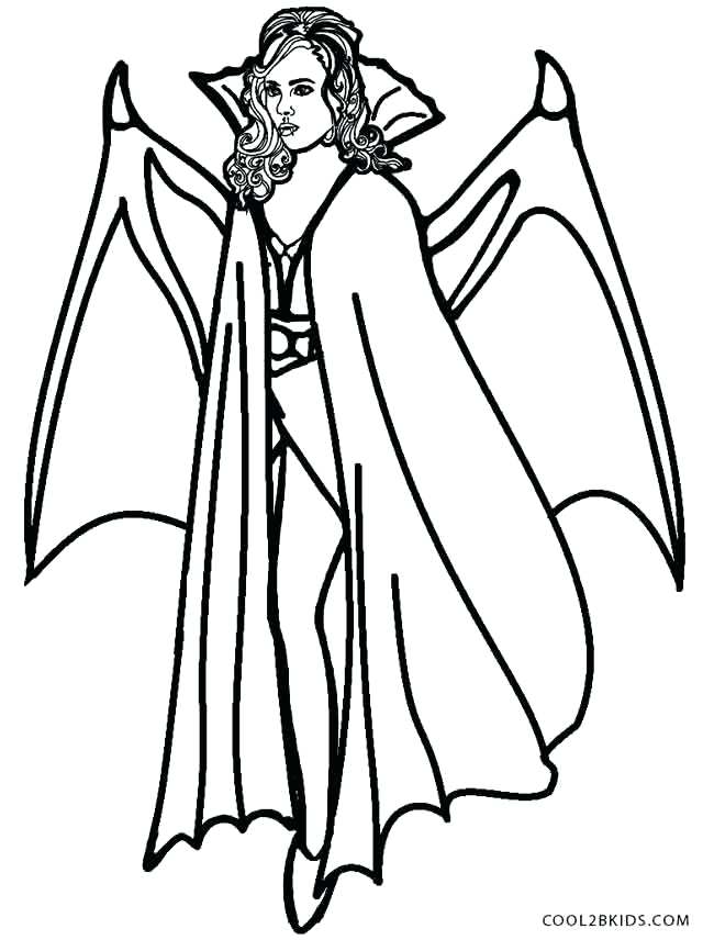 650x856 Girl Vampire Coloring Pages Vampire Coloring Pages Girl Vampire