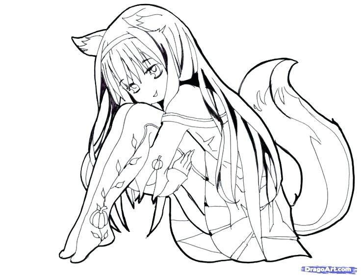 736x566 Cute Anime Coloring Pages Images Wolf Coloring Pages Anime Wolf