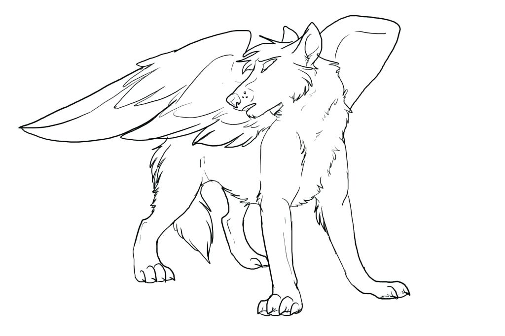 1024x683 Anime Wolf Coloring Pages Wolf Coloring Sheets Shop Related