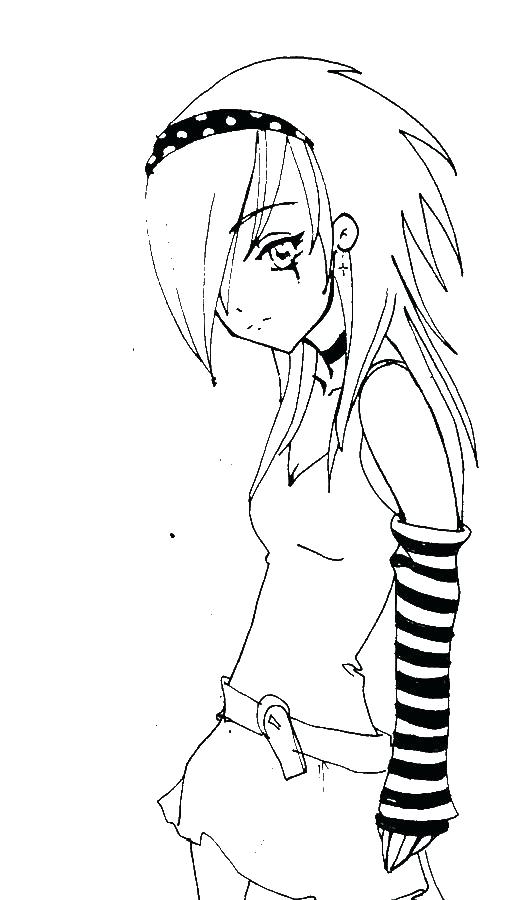 508x900 Anime Girl Coloring Pages Cute Anime Girl Coloring Pages Female