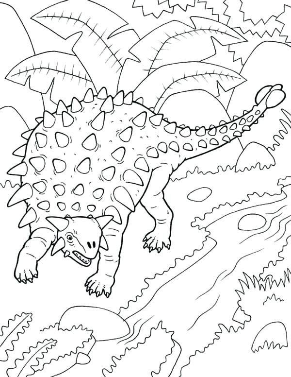 600x776 Ankylosaurus Free Coloring Page Printable Coloring Printable
