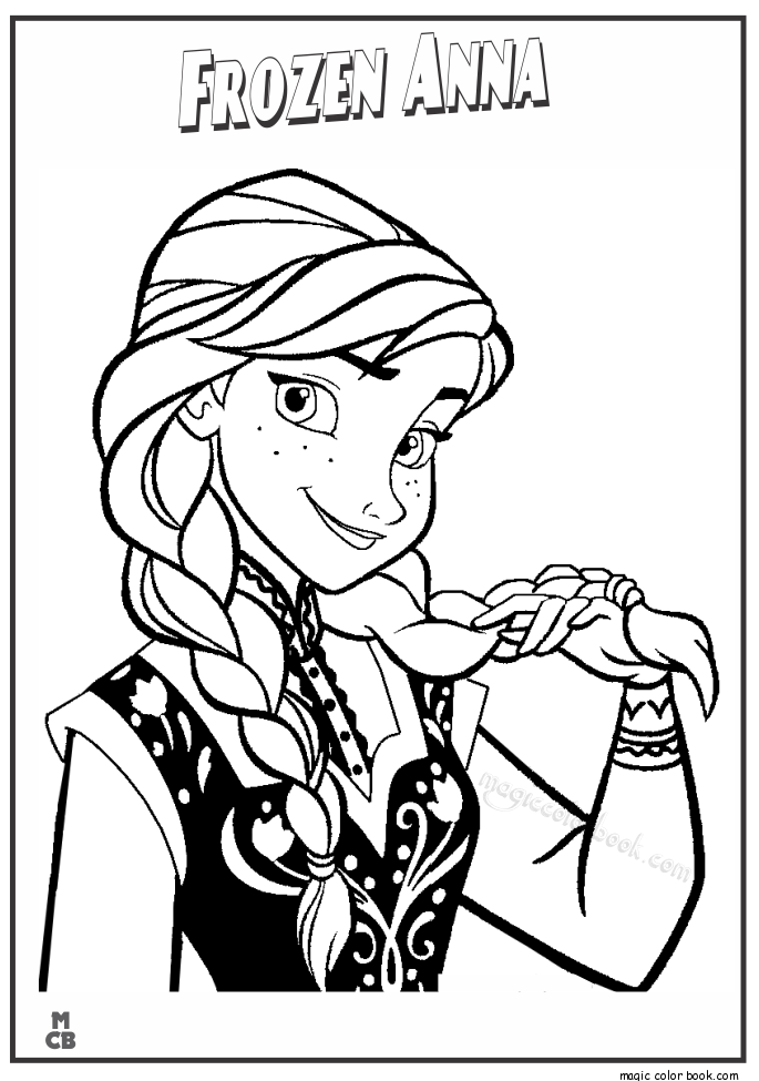 685x975 Frozen Anna Coloring Pages