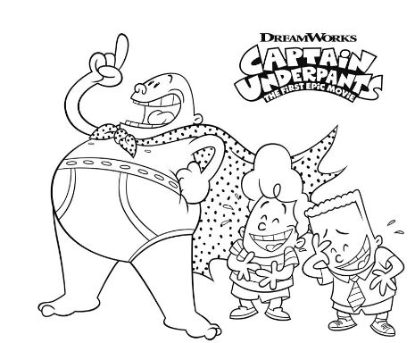 465x384 Captain Underpants Coloring Pages 6533