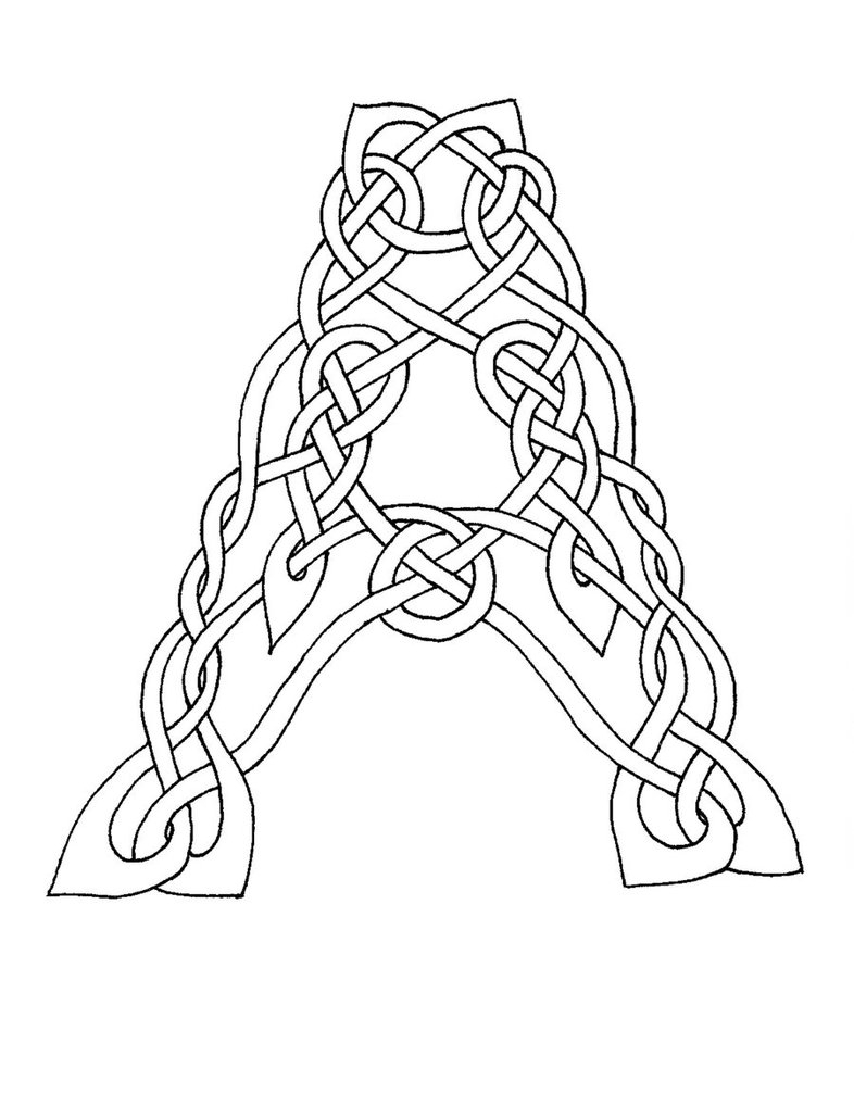 786x1017 Celtic Alphabet Coloring Pages Images About Annabelle