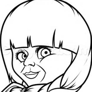 312x312 Annabelle Doll Coloring Pages Colouring Pictures