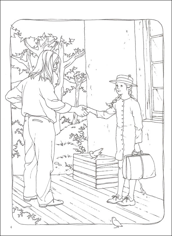 585x800 Anne Of Green Gables Coloring Book (005132) Details