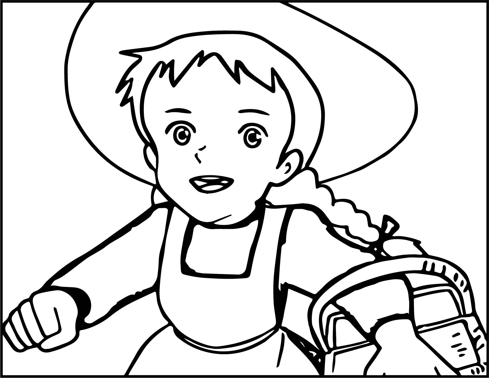 1659x1283 Anne Of Green Gables Anne Running For Picnic Coloring Page