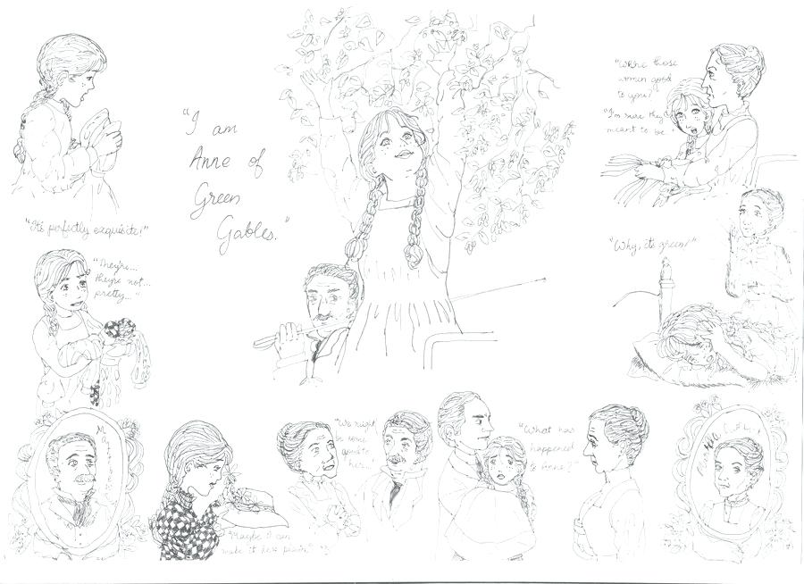 900x654 Anne Of Green Gables Coloring Pages Color Of Dreams Coloring Book