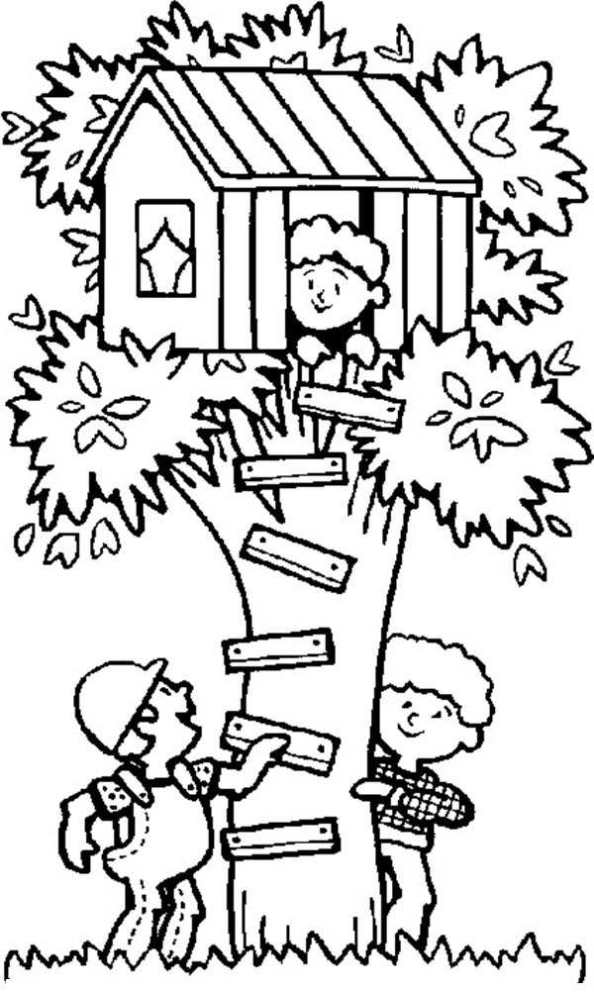594x992 Treehouse Coloring Pages Magic Tree House Jack Annie Clipart 32