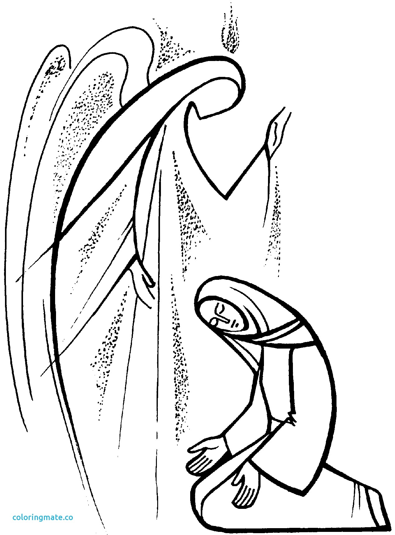 1269x1719 32 Mary And Gabriel Coloring Page