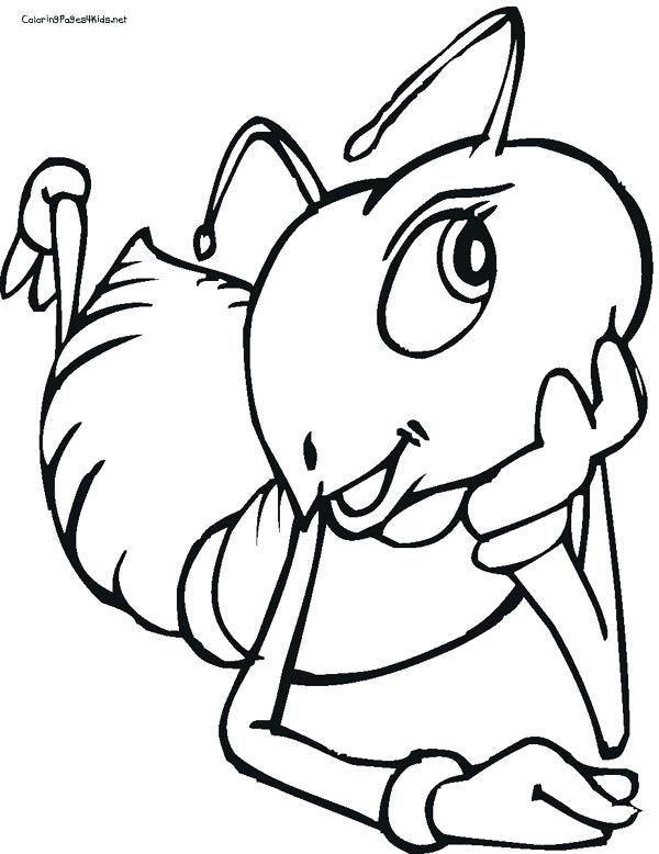 600x778 Ant Coloring Page Ant Coloring Pages For Kids Ant Coloring Page
